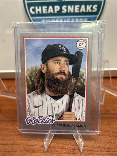 Cheap Sneaks Footwear/Sports Cards Baseball Card 2022 Charlie Blackmon Topps Archives Silver Parallel Card #62/99 Rocki