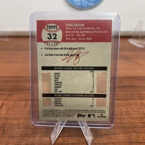 Cheap Sneaks Footwear/Sports Cards Baseball Card 2022 Chrome Platinum Anniversary Orange Refractor 21/25 Vidal Brujan R