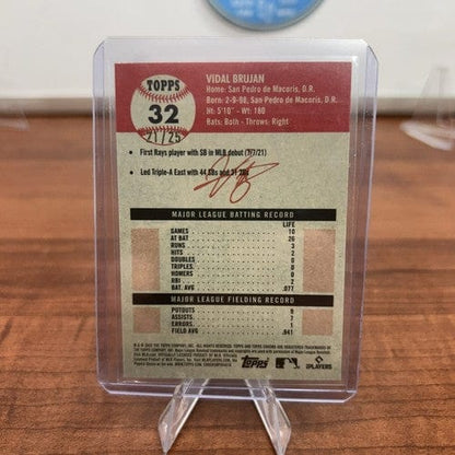 Cheap Sneaks Footwear/Sports Cards Baseball Card 2022 Chrome Platinum Anniversary Orange Refractor 21/25 Vidal Brujan R
