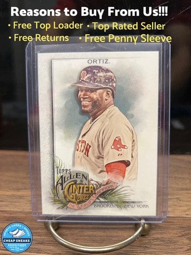 Cheap Sneaks Footwear/Sports Cards Baseball Card 2022 David Ortiz Topps Allen & Ginter Base #82 Bos Red Sox