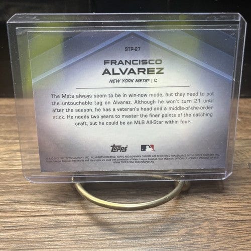 Cheap Sneaks Footwear/Sports Cards Baseball Card 2022 Francisco Alvarez Bowman Chrome  Scouts Top 100 Refractor Mets RC