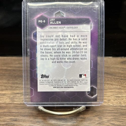 Cheap Sneaks Footwear/Sports Cards Baseball Card 2022 JAY ALLEN #PE-5 BOWMAN PLATINUM PRECIOUS ELEMENTS CINCINNATI REDS