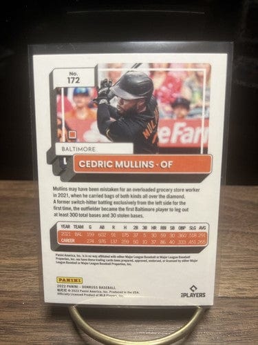 Cheap Sneaks Footwear/Sports Cards Baseball Card 2022 PANINI DONRUSS CEDRIC MULLINS #172 ~ BALTIMORE ORIOLES