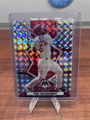 Cheap Sneaks Footwear/Sports Cards Baseball Card 2022 Panini Mosaic #37 Paul Goldschmidt Silver Prizm