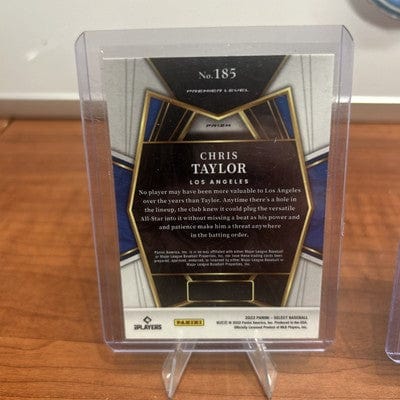 Cheap Sneaks Footwear/Sports Cards Baseball Card 2022 Panini Select Scope Chris Taylor #185 Premier Level Prizm Dodgers