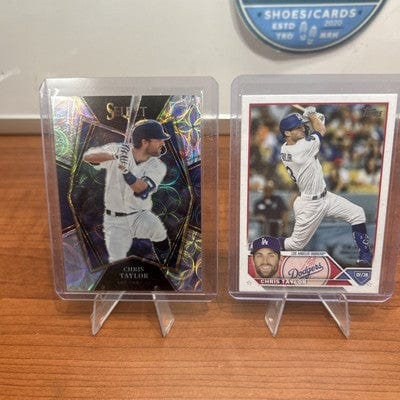 Cheap Sneaks Footwear/Sports Cards Baseball Card 2022 Panini Select Scope Chris Taylor #185 Premier Level Prizm Dodgers