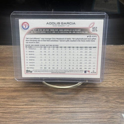 Cheap Sneaks Footwear/Sports Cards Baseball Card 2022 Series 2 Base #652 Adolis Garcia Texas Rangers