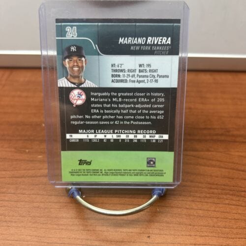 Cheap Sneaks Footwear/Sports Cards Baseball Card 2022 Stadium Club Base Chrome #24 Mariano Rivera - New York Yankees