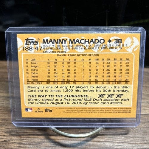 Cheap Sneaks Footwear/Sports Cards Baseball Card 2022 Topps 1988 Baseball Manny Machado San Diego Padres #T88-47