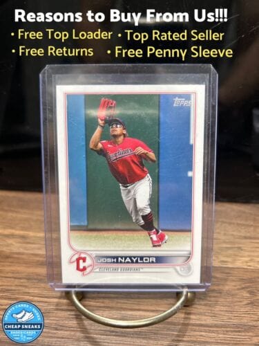 Cheap Sneaks Footwear/Sports Cards Baseball Card 2022 Topps #77 Josh Naylor Cleveland Guardians