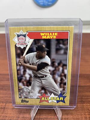 Cheap Sneaks Footwear/Sports Cards Baseball Card 2022 Topps #87AS-48 Willie Mays 1987 Topps Baseball 35th Anniversary A