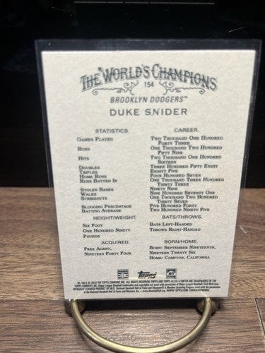 Cheap Sneaks Footwear/Sports Cards Baseball Card 2022 Topps Allen & Ginter #154 Duke Snider Brooklyn Dodgers
