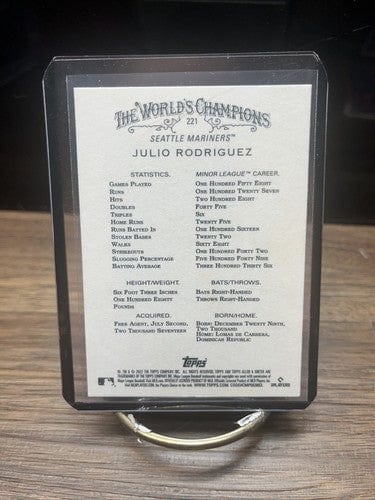 Cheap Sneaks Footwear/Sports Cards Baseball Card 2022 Topps Allen & Ginter Julio Rodriguez RC #221 Seattle Mariners
