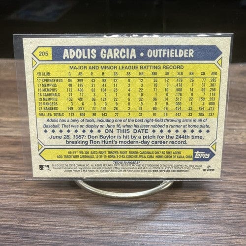 Cheap Sneaks Footwear/Sports Cards Baseball Card 2022 Topps Archives - 1987 Topps Design #205 Adolis Garcia