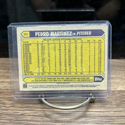 Cheap Sneaks Footwear/Sports Cards Baseball Card 2022 Topps Archives - 1987 Topps Design #231 Pedro Martinez Boston Red