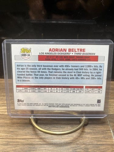 Cheap Sneaks Footwear/Sports Cards Baseball Card 2022 Topps Archives ADRIAN BELTRE 1988 Big Foil INSERT Dodgers 88BF-34