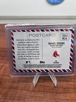 Cheap Sneaks Footwear/Sports Cards Baseball Card 2022 Topps Archives #OPC-4 Rafael Devers Oversized Topps Postcards