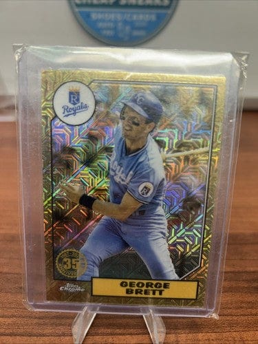 Cheap Sneaks Footwear/Sports Cards Baseball Card 2022 Topps Baseball George Brett Chrome Silver Pack Kansas City Royals