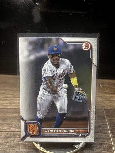 Cheap Sneaks Footwear/Sports Cards Baseball Card 2022 Topps Bowman Baseball Francisco Lindor Base #47 New York Mets