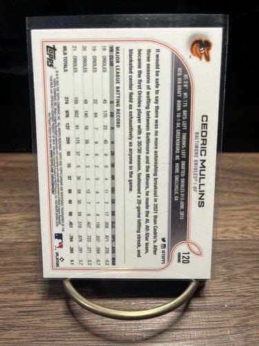Cheap Sneaks Footwear/Sports Cards Baseball Card 2022 Topps Chrome #120 Cedrick Mullins Baltimore Orioles