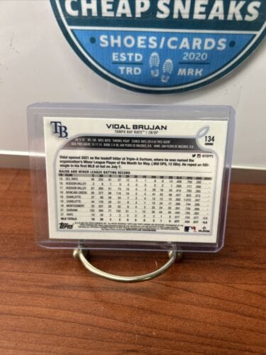 Cheap Sneaks Footwear/Sports Cards Baseball Card 2022 Topps Chrome #134 Vidal Brujan RC Tampa Bay Rays