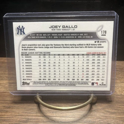 Cheap Sneaks Footwear/Sports Cards Baseball Card 2022 Topps Chrome #178 Joey Gallo  New York Yankees Baseball Card