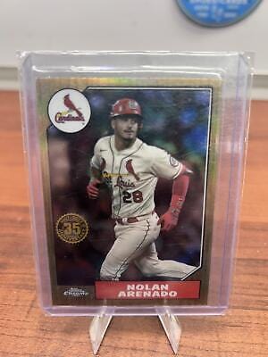 Cheap Sneaks Footwear/Sports Cards Baseball Card 2022 Topps Chrome #87BC-5 Nolan Arenado 1987 Topps Baseball 35th Anniv
