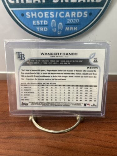 Cheap Sneaks Footwear/Sports Cards Baseball Card 2022 Topps Chrome Base #35 Wander Franco - Tampa Bay Rays