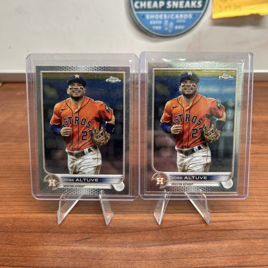 Cheap Sneaks Footwear/Sports Cards Baseball Card 2022 Topps Chrome Base #6 Jose Altuve - Houston Astros