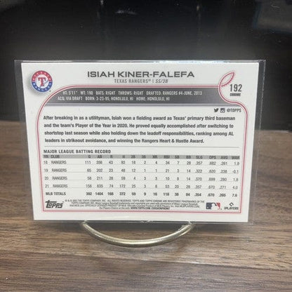 Cheap Sneaks Footwear/Sports Cards Baseball Card 2022 Topps Chrome Baseball # 192 Isiah Kiner-Falefa