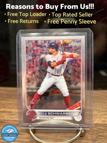Cheap Sneaks Footwear/Sports Cards Baseball Card 2022 Topps Chrome Baseball Kyle Schwarber Base #110 Boston Red Sox