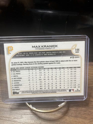 Cheap Sneaks Footwear/Sports Cards Baseball Card 2022 Topps Chrome Baseball Max Kranick RC #144 Rookie Pirates