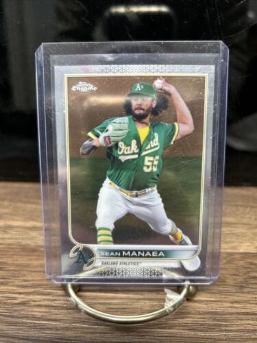 Cheap Sneaks Footwear/Sports Cards Baseball Card 2022 Topps Chrome Baseball Sean Manaea Base #217 Oakland Athletics