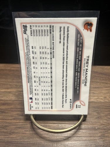 Cheap Sneaks Footwear/Sports Cards Baseball Card 2022 Topps Chrome Baseball Trey Mancini Base #72 Baltimore Orioles