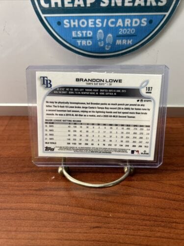 Cheap Sneaks Footwear/Sports Cards Baseball Card 2022 Topps Chrome - Brandon Lowe #107 - Tampa Bay Rays M*