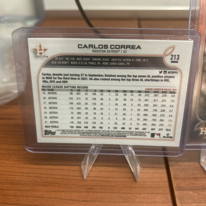 Cheap Sneaks Footwear/Sports Cards Baseball Card 2022 Topps Chrome Carlos Correa #213  Houston Astros