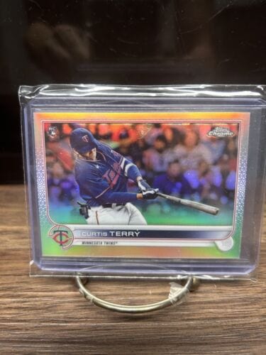 Cheap Sneaks Footwear/Sports Cards Baseball Card 2022 Topps Chrome Curtis Terry RC Rookie Minnesota Twins Refractor #68