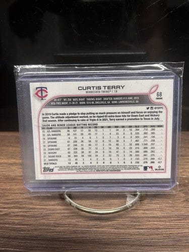 Cheap Sneaks Footwear/Sports Cards Baseball Card 2022 Topps Chrome Curtis Terry RC Rookie Minnesota Twins Refractor #68