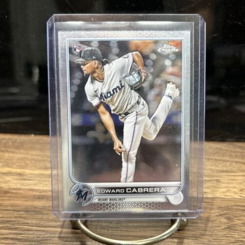 Cheap Sneaks Footwear/Sports Cards Baseball Card 🔥2022 Topps Chrome Edward Cabrera RC Rookie Marlins #64🔥