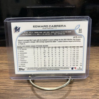 Cheap Sneaks Footwear/Sports Cards Baseball Card 🔥2022 Topps Chrome Edward Cabrera RC Rookie Marlins #64🔥