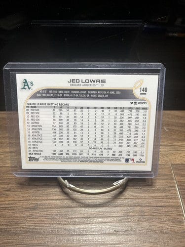 Cheap Sneaks Footwear/Sports Cards Baseball Card 2022 Topps Chrome Jed Lowrie Oakland Athletics #140 Pink