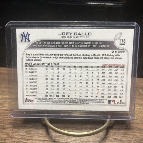 Cheap Sneaks Footwear/Sports Cards Baseball Card 2022 Topps Chrome Joey Gallo Pink Refractor #178 New York Yankees