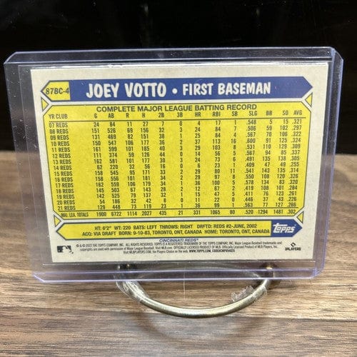 Cheap Sneaks Footwear/Sports Cards Baseball Card 2022 Topps Chrome JOEY VOTTO 1987 35th Anniversary #87BC-4 Reds