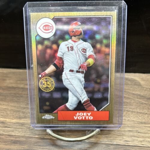 Cheap Sneaks Footwear/Sports Cards Baseball Card 2022 Topps Chrome JOEY VOTTO 1987 35th Anniversary #87BC-4 Reds