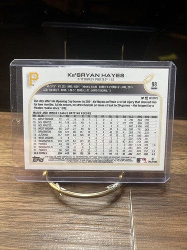 Cheap Sneaks Footwear/Sports Cards Baseball Card 2022 Topps Chrome KeBryan Hayes PINK/Fuchsia Refractor #98 Pirates