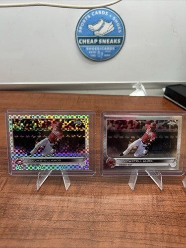 Cheap Sneaks Footwear/Sports Cards Baseball Card 2022 Topps Chrome Nick Castellanos Cincinnati Reds X-Fractor #4 + Bonu