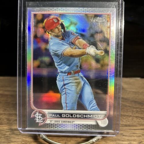 Cheap Sneaks Footwear/Sports Cards Baseball Card 2022 Topps Chrome Paul Goldschmidt Refractor - #82 St Louis Cardinals
