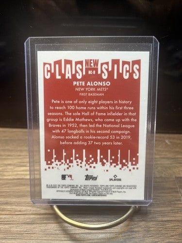 Cheap Sneaks Footwear/Sports Cards Baseball Card 2022 Topps Chrome Pete Alonso New Classics Refractor SP #NC-8 New York