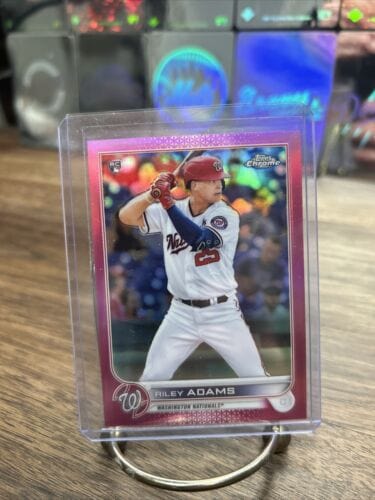 Cheap Sneaks Footwear/Sports Cards Baseball Card 2022 Topps Chrome Pink Riley Adams RC Rookie Washington Nationals #103