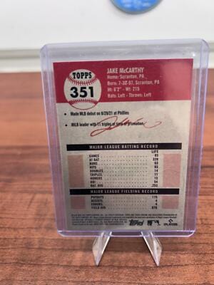Cheap Sneaks Footwear/Sports Cards Baseball Card 2022 Topps Chrome Platinum Anniversary #351 Jake McCarthy